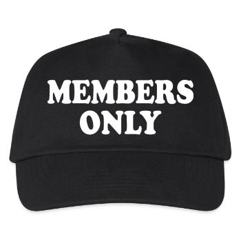 members only - Kinder Basecap - Schwarz - Vorne