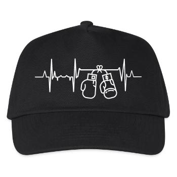 Battement de cœur de boxe - Casquette de baseball Enfant - noir - Devant