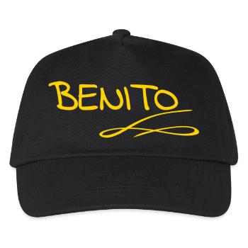 Vorname Benito - Kinder Basecap - Schwarz - Vorne