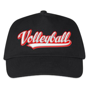 Volleyball - Kinder Basecap - Schwarz - Vorne