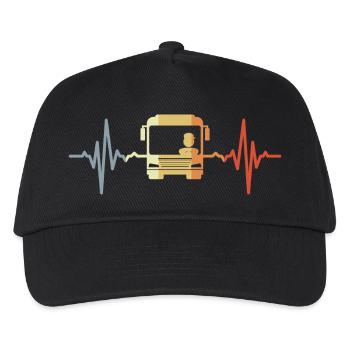 Herzklopfen Busfahrer - Kinder Basecap - Schwarz - Vorne