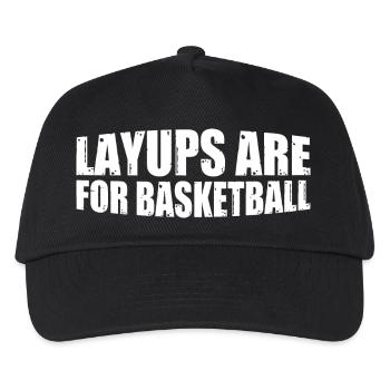 Layups Are For Basketball 8 - Kinder Basecap - Schwarz - Vorne