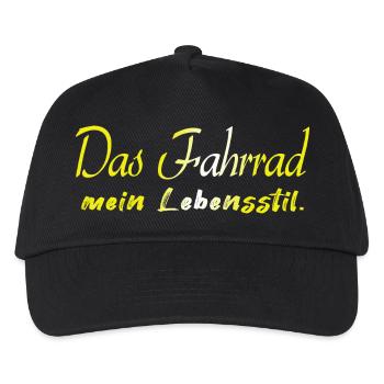 Fahrrad Fahrrad Fahrrad Fahrrad Biker MTB 8 - Kinder Basecap - Schwarz - Vorne