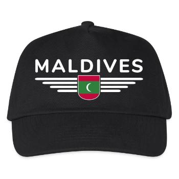 Maldives Fans: Exclusive Shirts - Kids’ Baseball Cap - black - Front