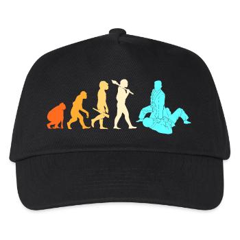 Jiu Jitsu Selbstverteidigung - Kinder Basecap - Schwarz - Vorne