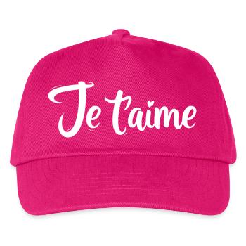 Ich liebe dich - Kinder Basecap - Fuchsia - Vorne
