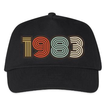1983 Retro Vintage - Kids’ Baseball Cap - black - Front