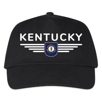 Kentucky Fan T-Shirt – Stolz zeigen! - Kinder Basecap - Schwarz - Vorne
