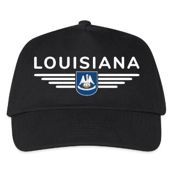 Louisiana Fan T-Shirt – Perfekt für Fans! - Kinder Basecap - Schwarz - Vorne