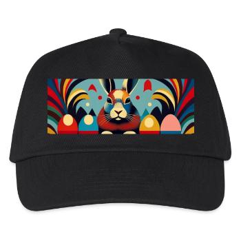 Osterhase No.02 - Kinder Basecap - Schwarz - Vorne