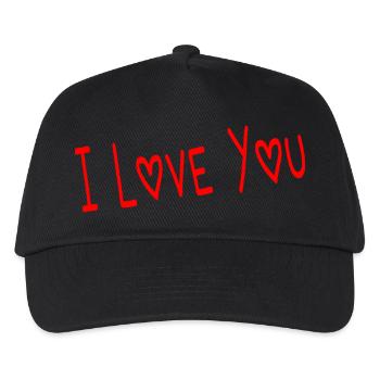 MOM. MOTHER'S DAY. HEART. FEAST. HAPPY BIRTHDAY - Kids’ Baseball Cap - black - Front