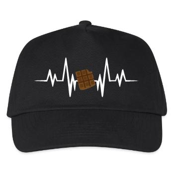 Chocolate heartbeat - Kids’ Baseball Cap - black - Front