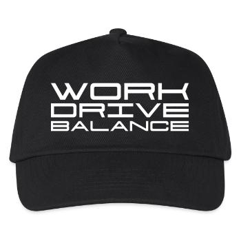 Work Drive Balance - Auto - Sportwagen - Kinder Basecap - Schwarz - Vorne