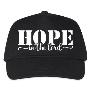 Hope in the Lord - Kids’ Baseball Cap - black - Front