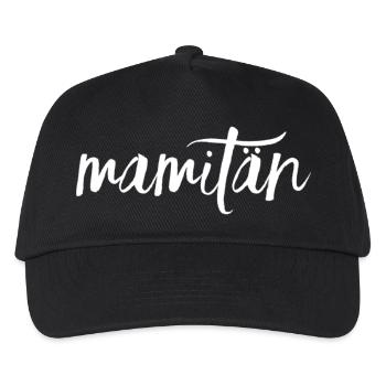Mamitän Muttertag beste Mama Anker - Kinder Basecap - Schwarz - Vorne