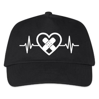 Cœur + Aide-soignant – Super Parent Aide-soignant - Casquette de baseball Enfant - noir - Devant