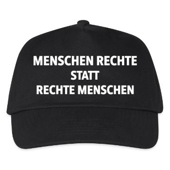 Human Rights Instead of Right-Wing People Statement - Kids’ Baseball Cap - black - Front