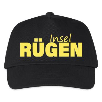 INSEL RÜGEN - Kinder Basecap - Schwarz - Vorne