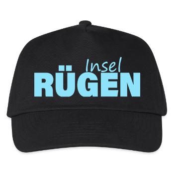 INSEL RÜGEN - Kinder Basecap - Schwarz - Vorne