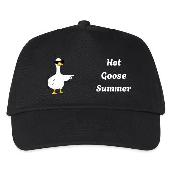 Hot Goose Summer - Kinder Basecap - Schwarz - Vorne