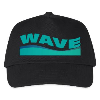 WAVE - Kinder Basecap - Schwarz - Vorne