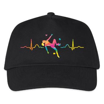 Battement de cœur de Boulderer Bloc Bloc - Casquette de baseball Enfant - noir - Devant