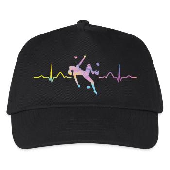 Battement de cœur de Boulderer Bloc Bloc - Casquette de baseball Enfant - noir - Devant