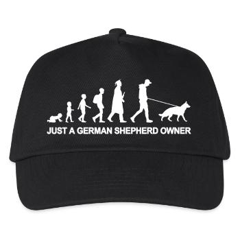 Just A German Shepherd Owner - Kinder Basecap - Schwarz - Vorne