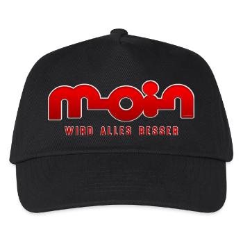Moin, tout s’améliore - Casquette de baseball Enfant - noir - Devant