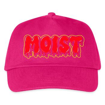Moist Fat Font Wordmark - Kids’ Baseball Cap - fuchsia - Front
