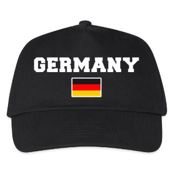 Germany Deutschland  - Kinder Basecap - Schwarz - Vorne
