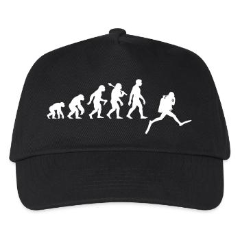 Taucher Evolution Für Schnorcheln Und Tauchen - Kinder Basecap - Schwarz - Vorne