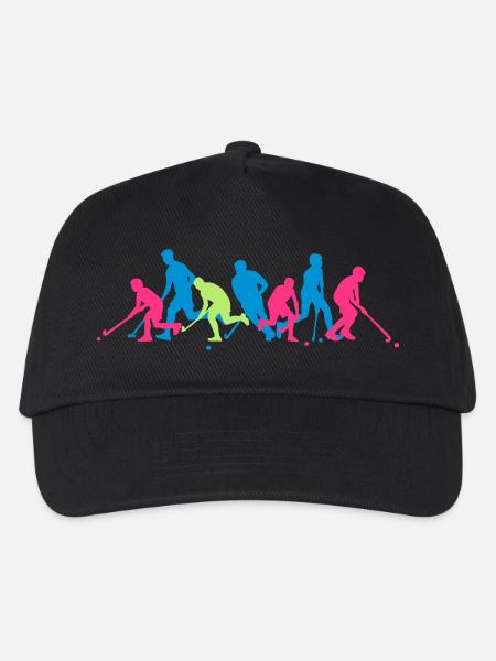 Hockeyspieler Crew - Kinder Basecap - Schwarz