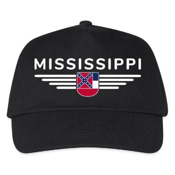 Mississippi Fan T-Shirt – Parfait pour les fans ! - Casquette de baseball Enfant - noir - Devant