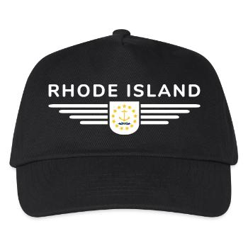 Rhode Island Fan T-Shirt – Stylisch & Einzigartig - Kinder Basecap - Schwarz - Vorne