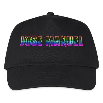 Jose Manuel RS Arc-en-ciel - Casquette de baseball Enfant - noir - Devant