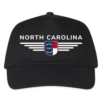 North Carolina Fan T-Shirt – Stylish & Unique - Kids’ Baseball Cap - black - Front
