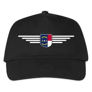 North Carolina Fan T-Shirt – Stylish & Unique - Kids’ Baseball Cap - black - Front