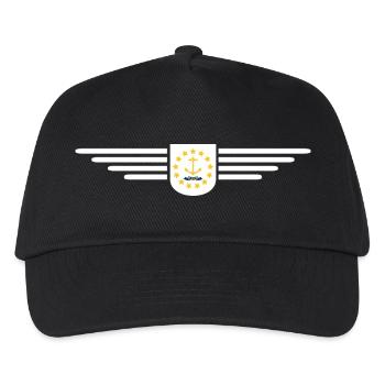 Rhode Island Fan T-Shirt – Stylisch & Einzigartig - Kinder Basecap - Schwarz - Vorne