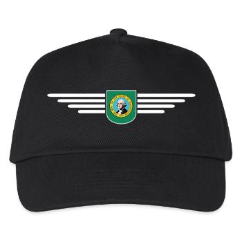 Washington Fan Shirt – Hauptstadt-Stil - Kinder Basecap - Schwarz - Vorne