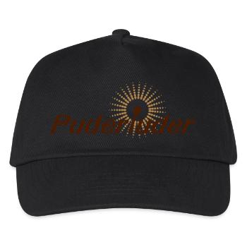 Puderluder (2-farbig) / Styling / Friseur / - Kinder Basecap - Schwarz - Vorne