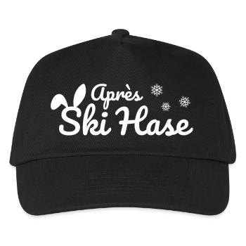 Apres Ski Rabbit Ski Après Ski Party Snow white - Kids’ Baseball Cap - black - Front