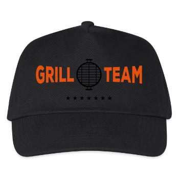 grill team grill - Kinder Basecap - Schwarz - Vorne