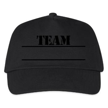 Team Design - Kids’ Baseball Cap - black - Front