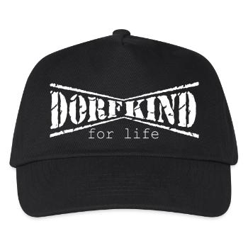dorf dorfkind aufkleber sticker dorfi stadt fest - Kinder Basecap - Schwarz - Vorne