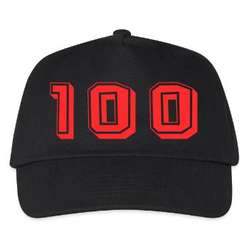 100 YEARS. 100th ANNIVERSARY. ANNIVERSARY 100 YEARS. - Kids’ Baseball Cap - black - Front