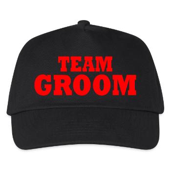 Team groom - Kids’ Baseball Cap - black - Front