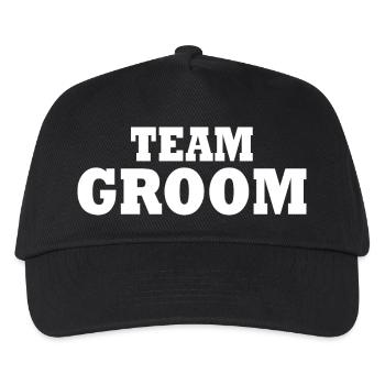Team groom - Kids’ Baseball Cap - black - Front