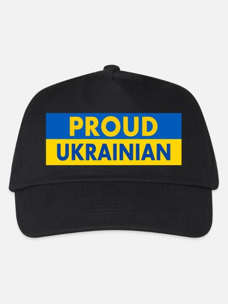 Proud ukrainian - Kinder Basecap - Schwarz