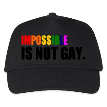 impossible is not gay - Casquette de baseball Enfant - noir - Devant